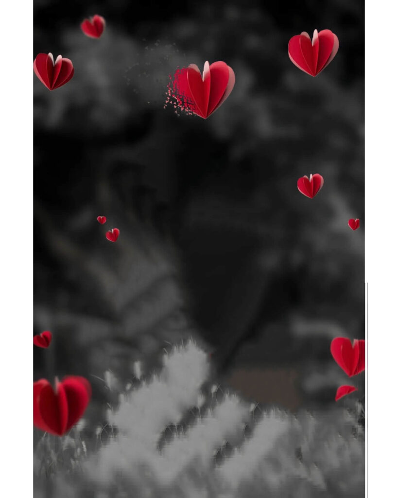 snapseed red heart background image download hd