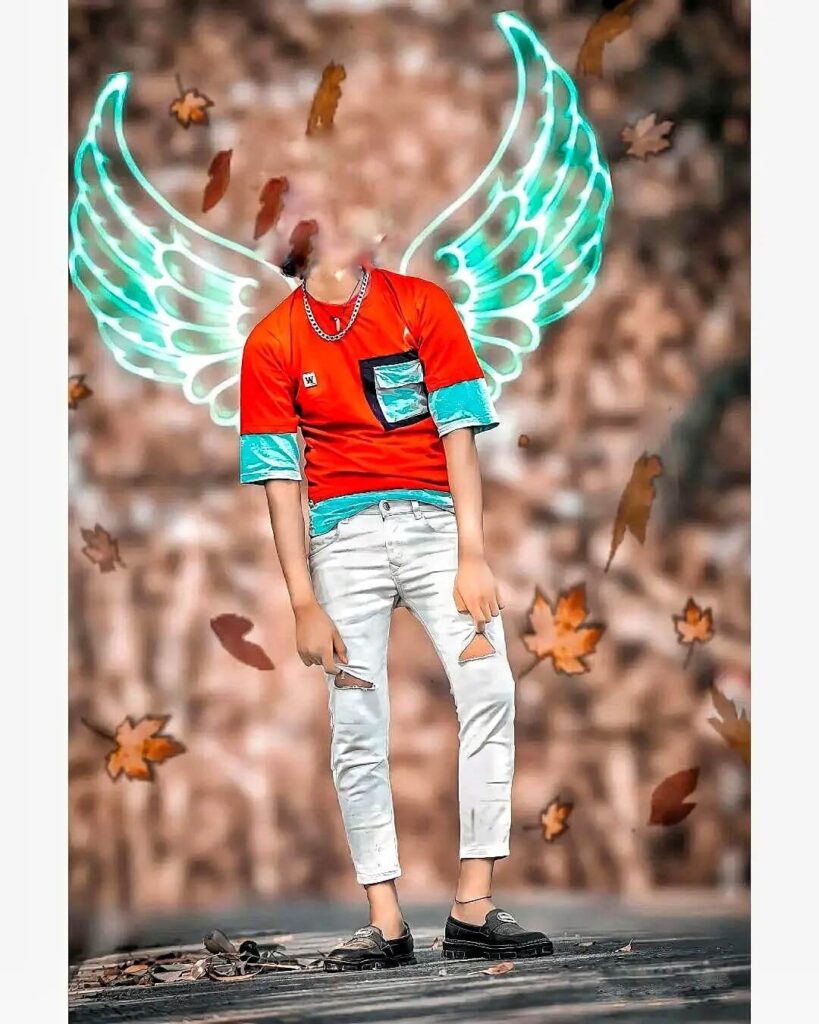 Face Cut Boy with wing CB Editing Background