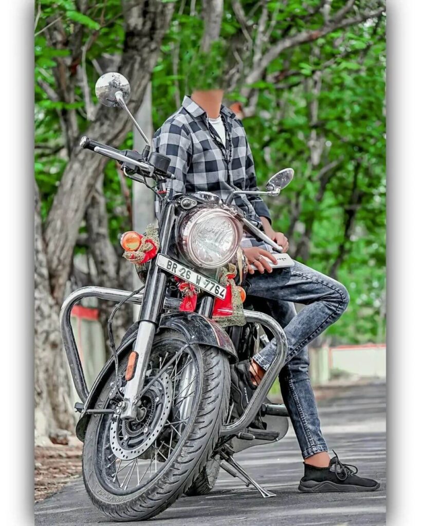 Face Cut boy with bike cb Editing Background full hd