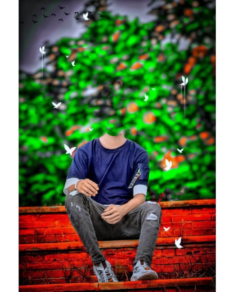 PicsArt CB Facecut Sitting Boy Background Download hd