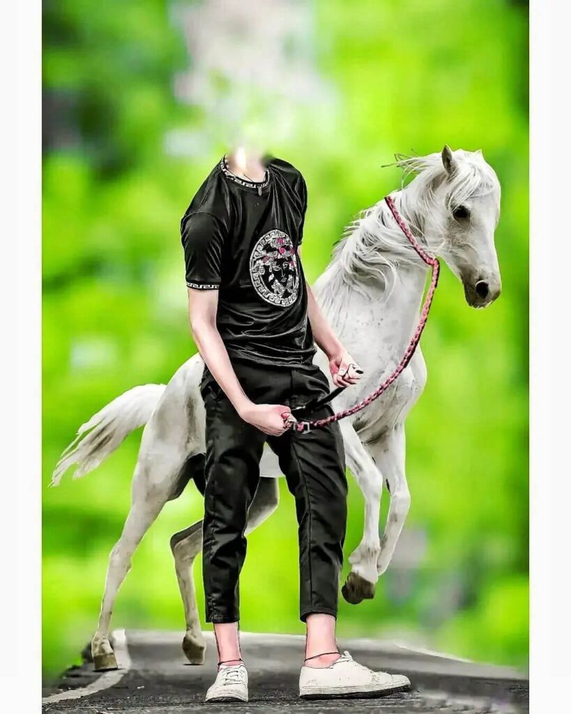 Smart Boy with horse face Cut CB Background Images