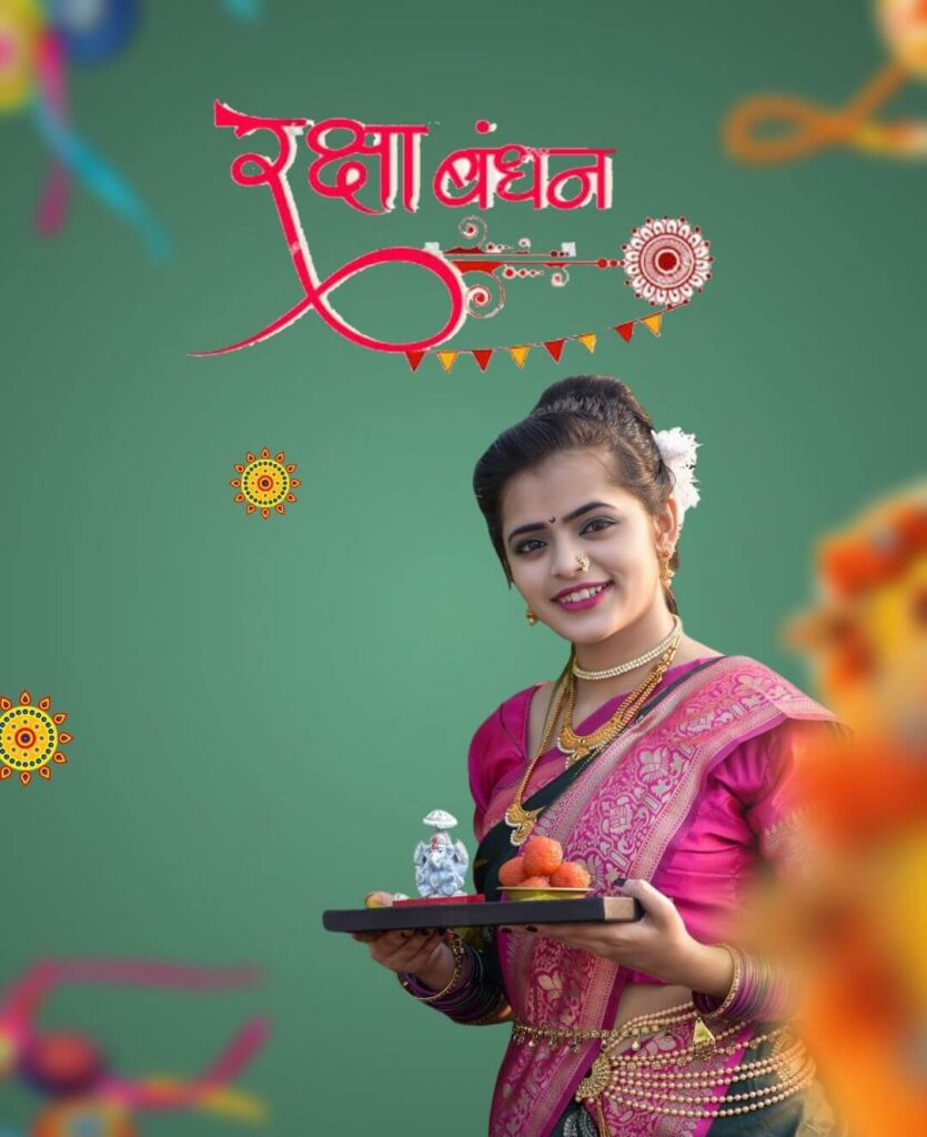 Happy Raksha Bandhan Background With Girl