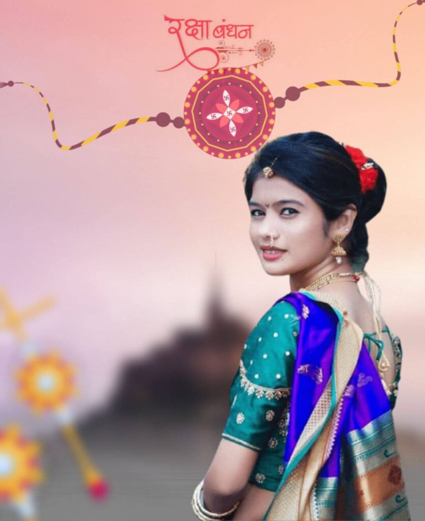 Raksha Bandhan Background With Sister