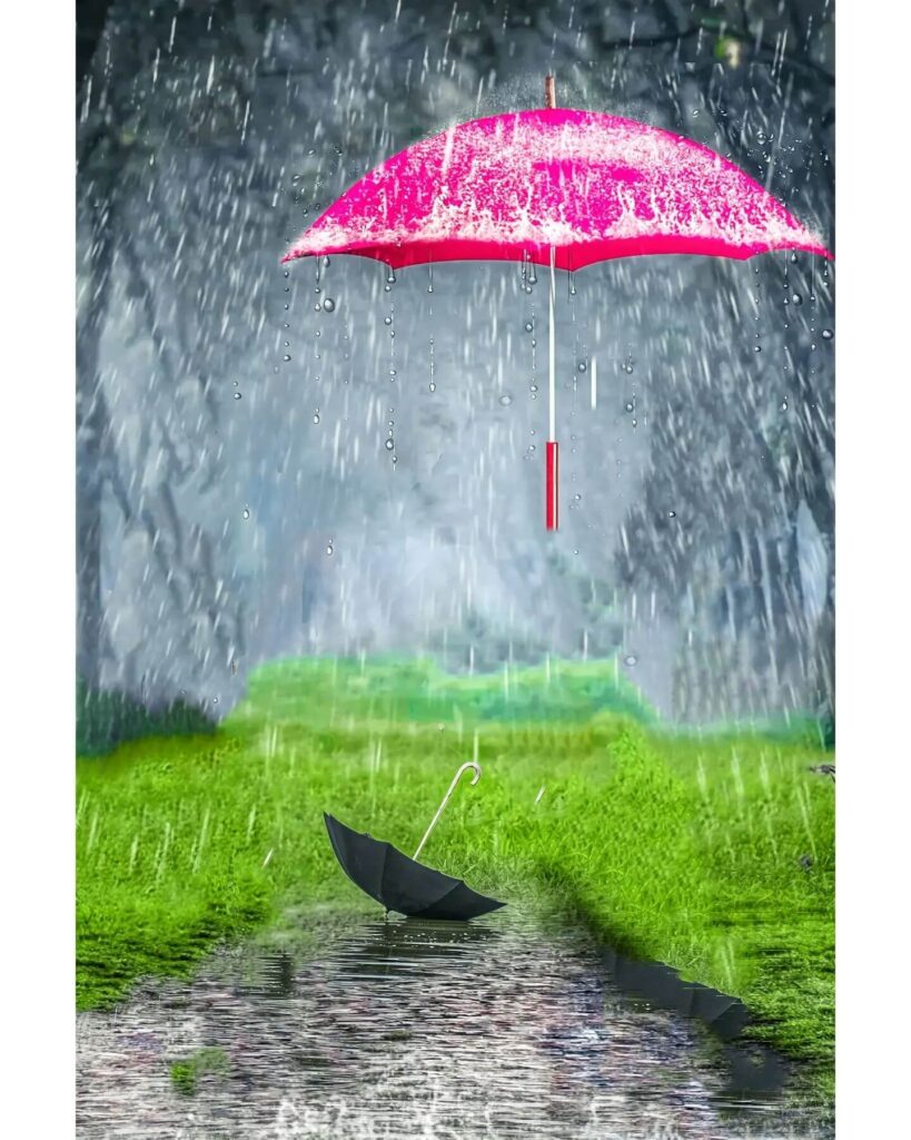 rain umbrella background image