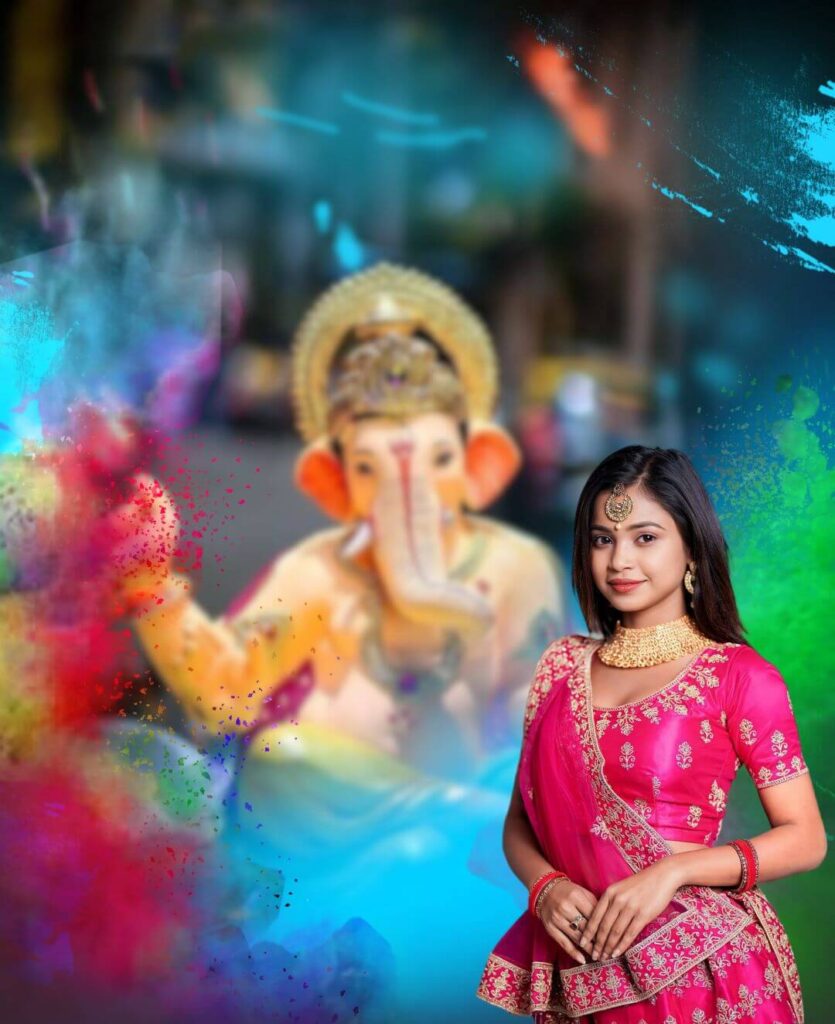 Ganesha Chaturthi CB PicsArt Editing Background