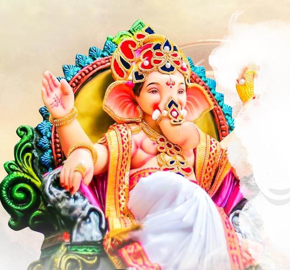 Ganpati Banner Design Photo background