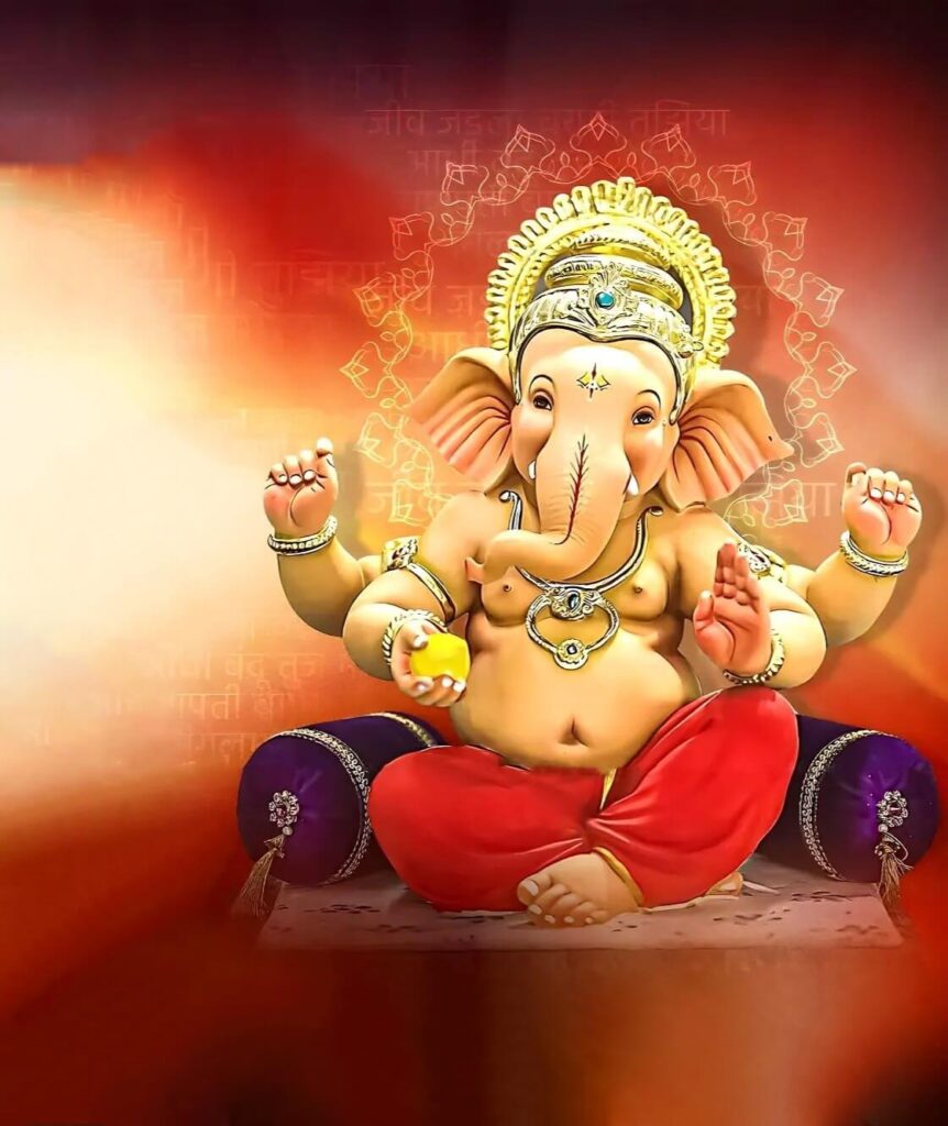 Ganpati Bappa Banner Background HD