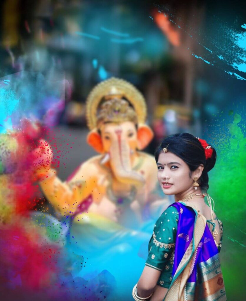 Ganpati Bappa Chaturthi CB PicsArt Editing Background