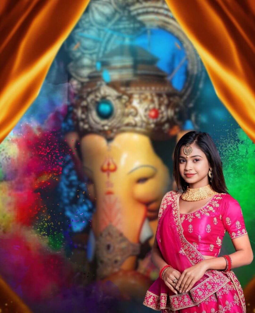 Ganpati Bappa Chaturthi Editing Background