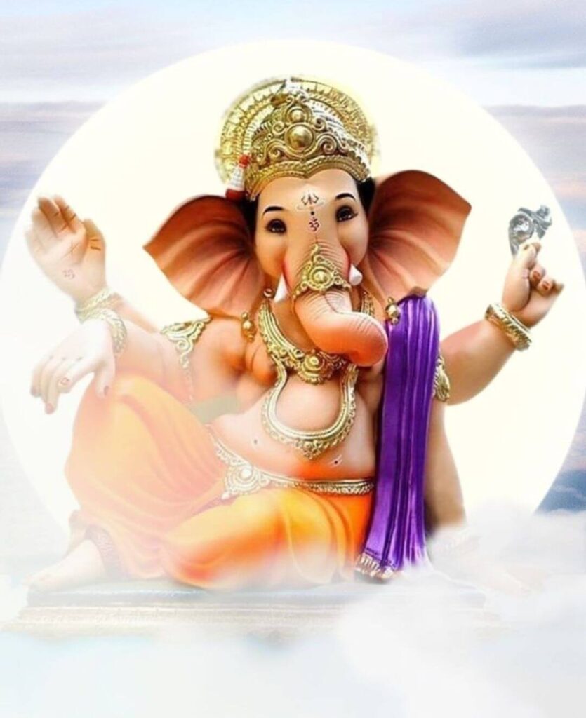 Happy Ganesh Ji Editing Background HD