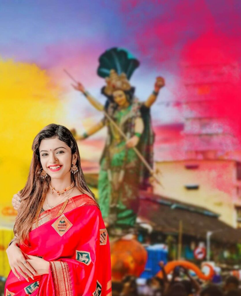 PicsArt Durga Mata CB Editing Background Girl