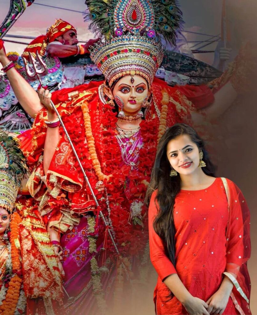 PicsArt Navratri Durga Pooja Editing Background Girls