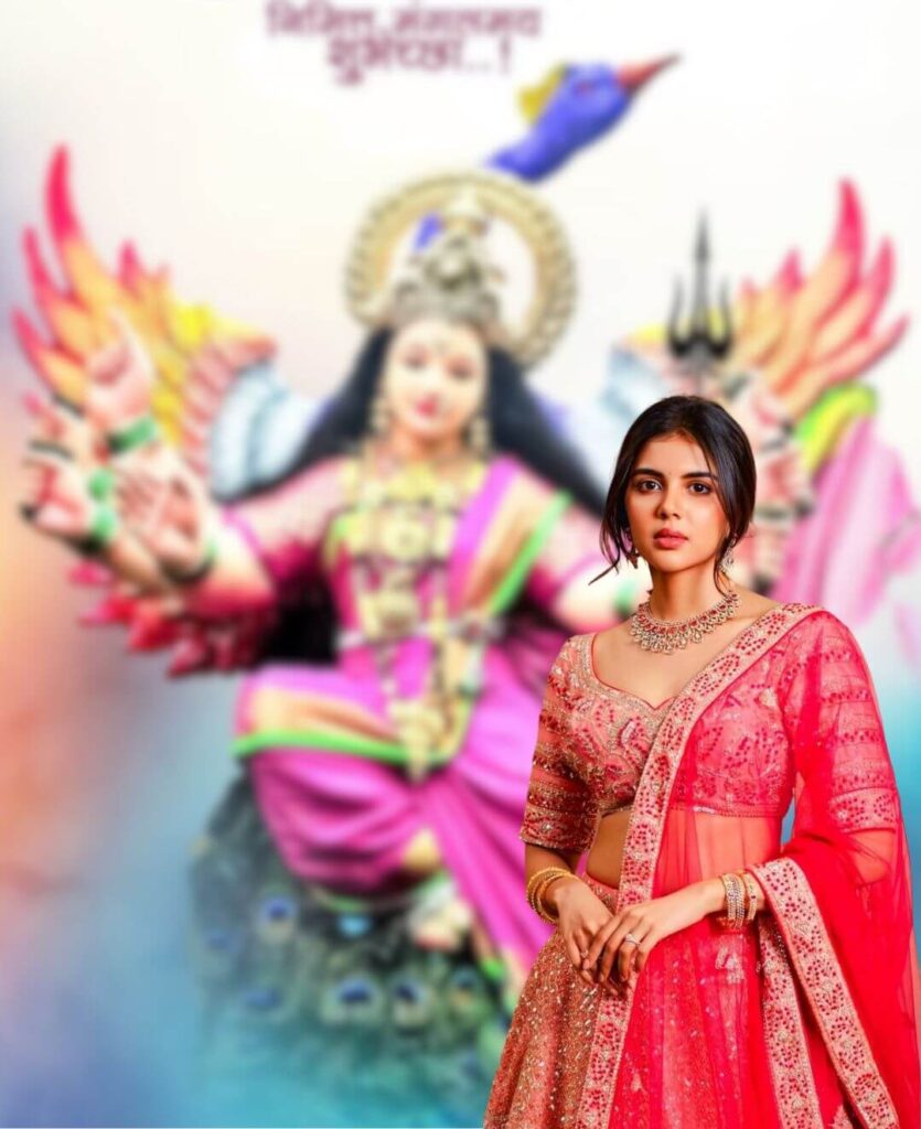 Durga Puja Photo Editing Girl Background picsart