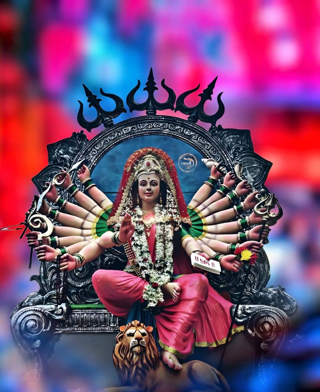 Maa Durga Pooja Editing Navratri background 1080p
