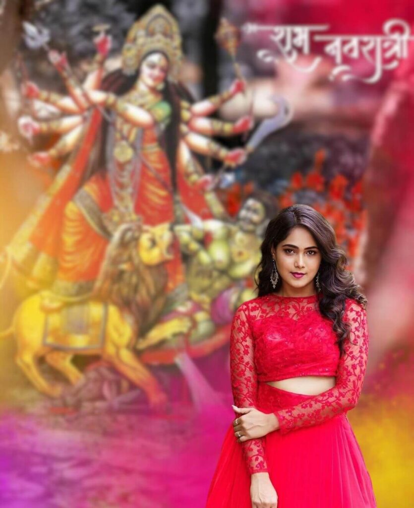 Navratri Special Photo Editing with girl