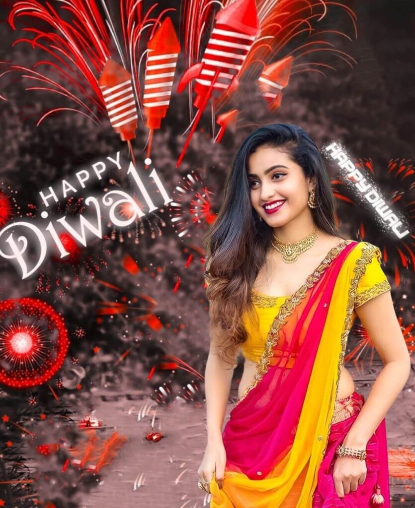 diwali special editing background with girl 1080p