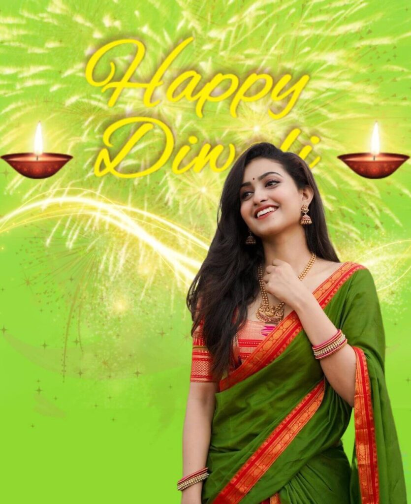 diwali special editing background with girl full hd