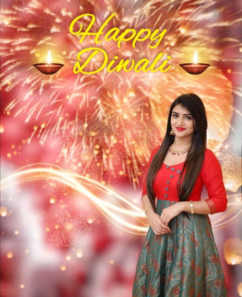 Diwali HD Editing Background With Girls