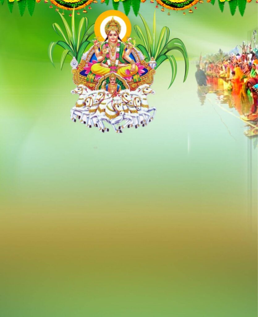 Happy Chhath Puja Banner Editing Background