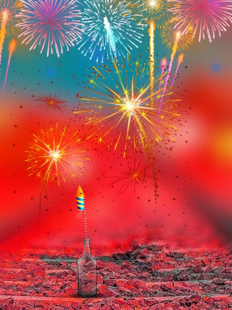 Happy Diwali Firework Background HD For CB Editing Photos