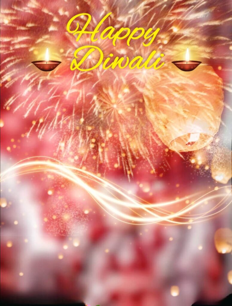 Happy Diwali HD Editing Firework Background