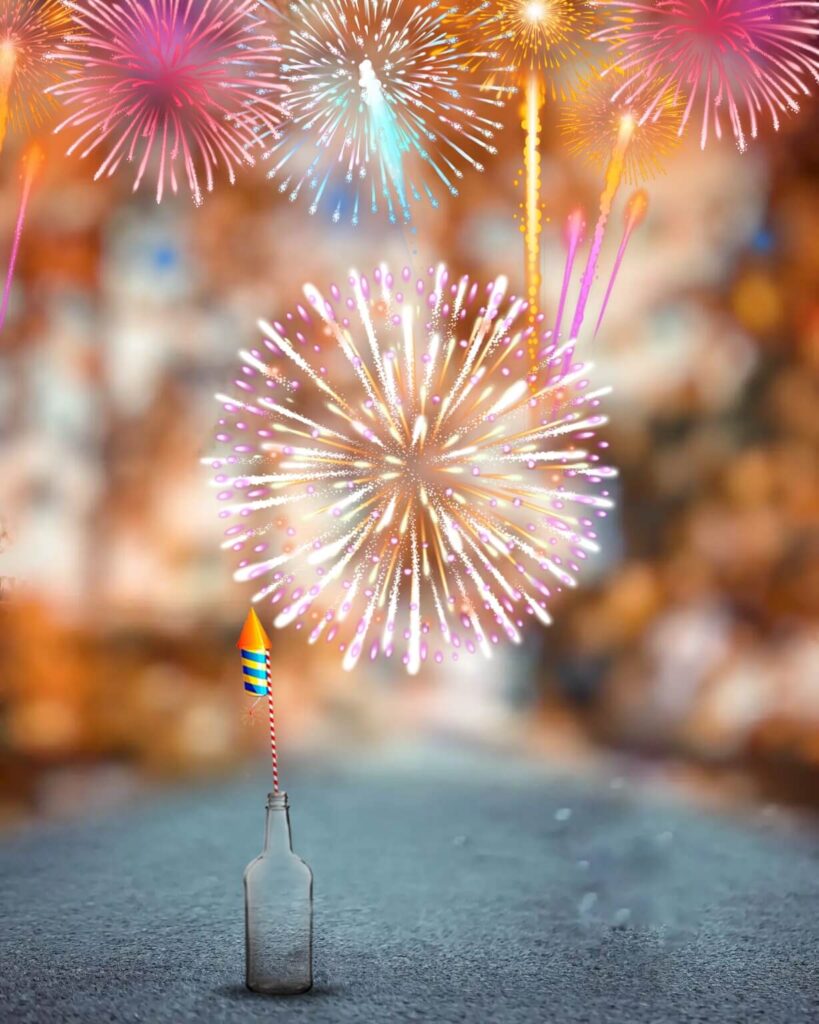 Happy Diwali New HD Firework Background Download