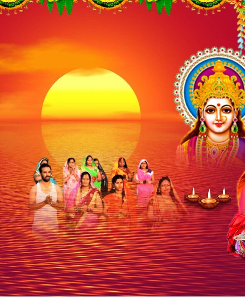 Photoshop Chhath Puja Banner Editing Background