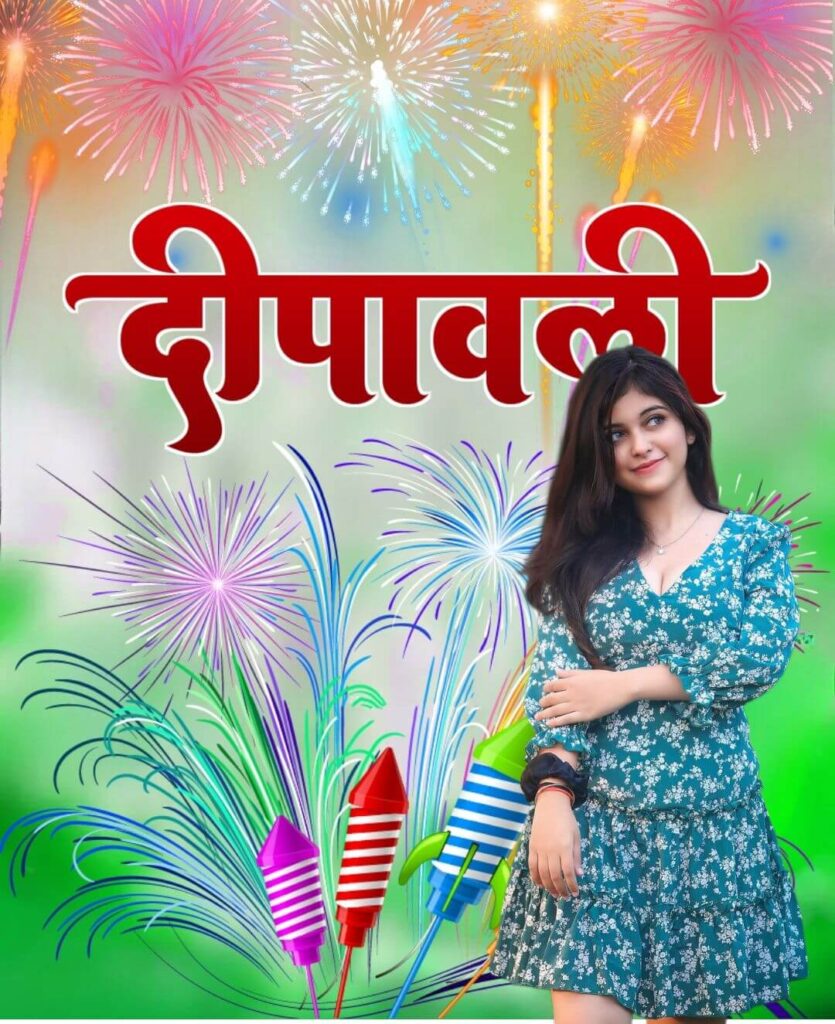 Photoshop HD Diwali Photo Editing Cute Girls Background