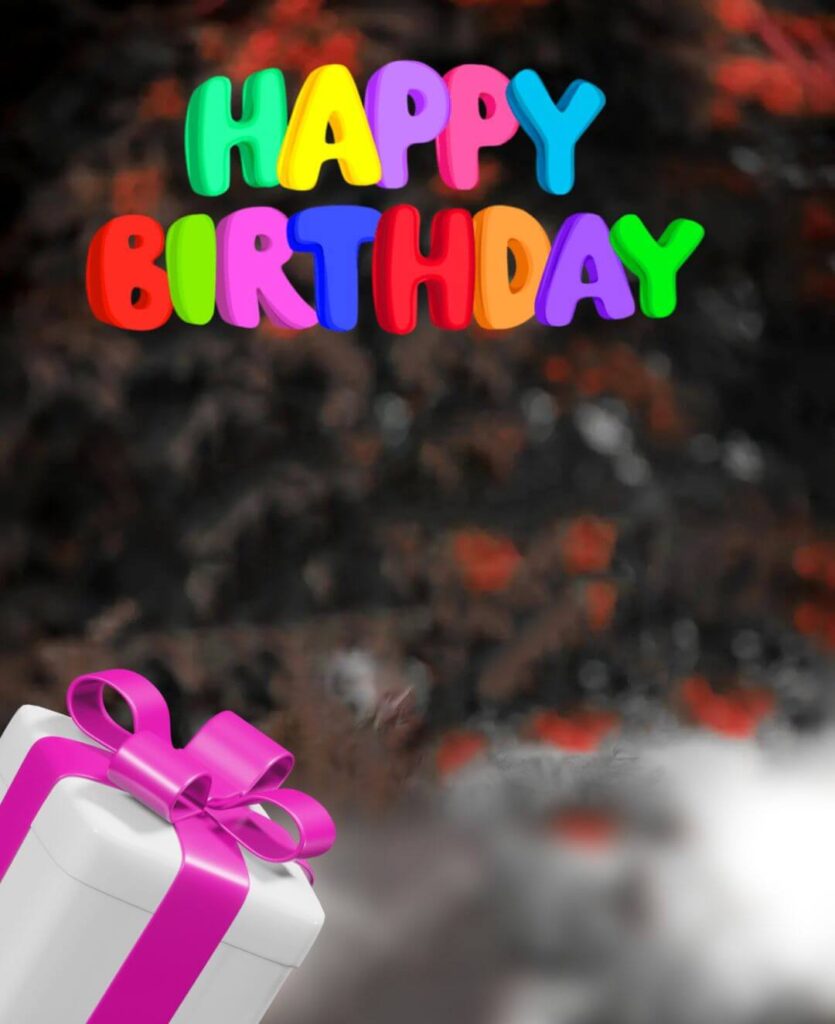 birthday background photo editing