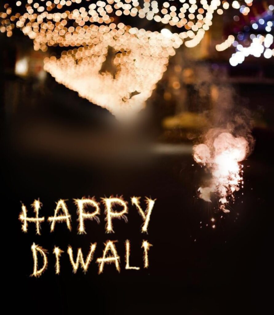 happy diwali festival lighting background