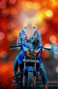 without face boy with bike cb blur hd background