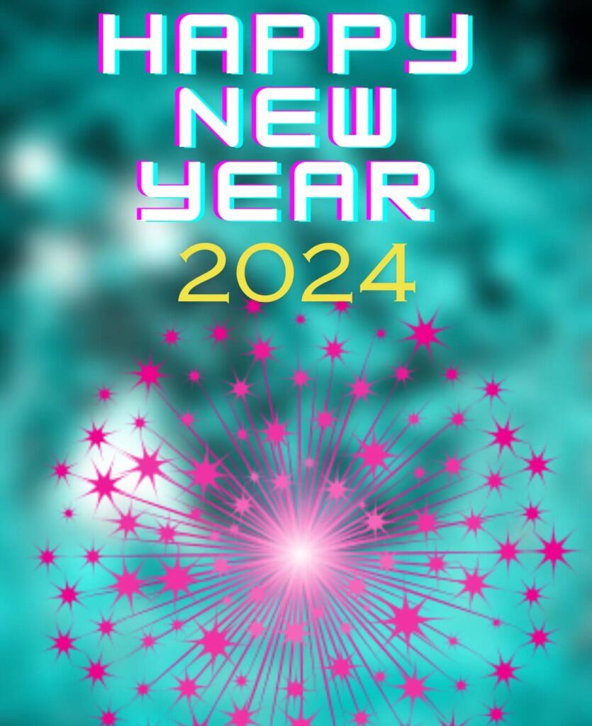 2024 Happy New Year Background HD New