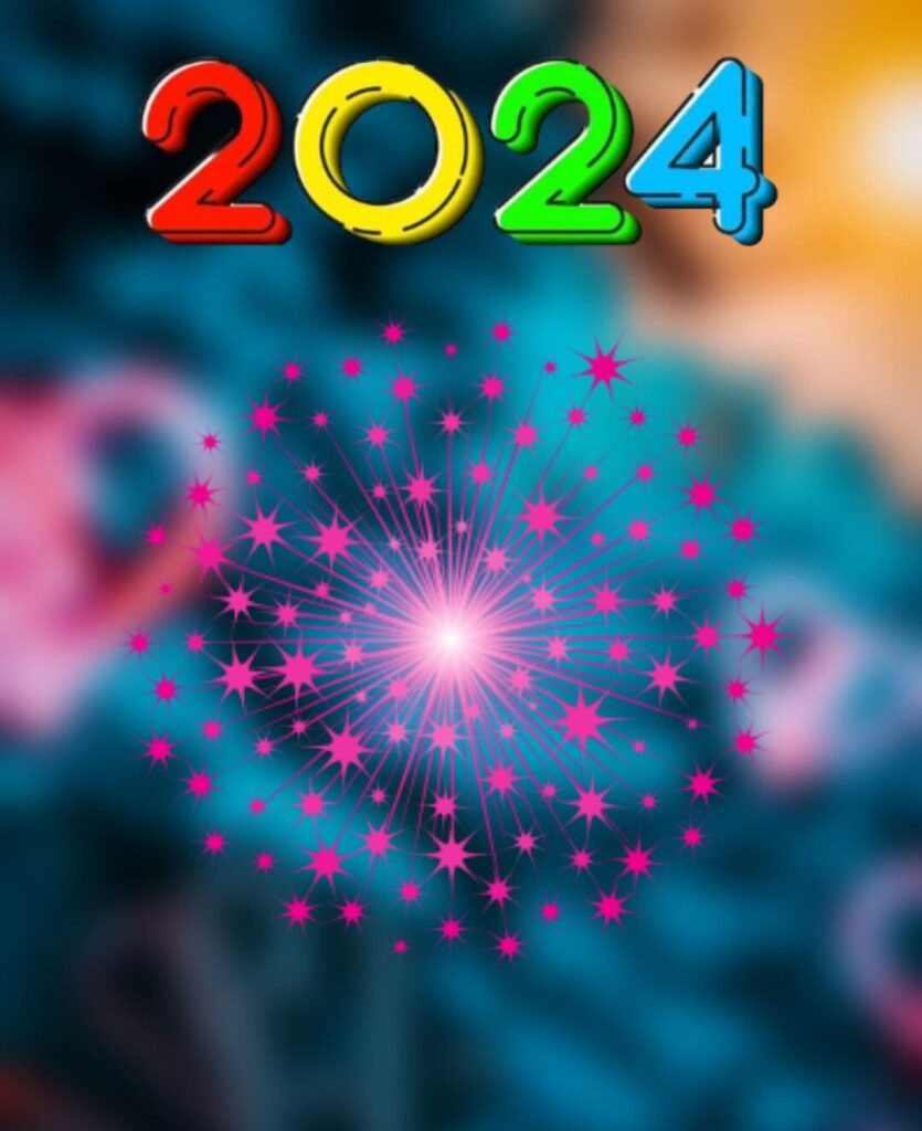 2024 Happy New Year Blur CB Editing Background