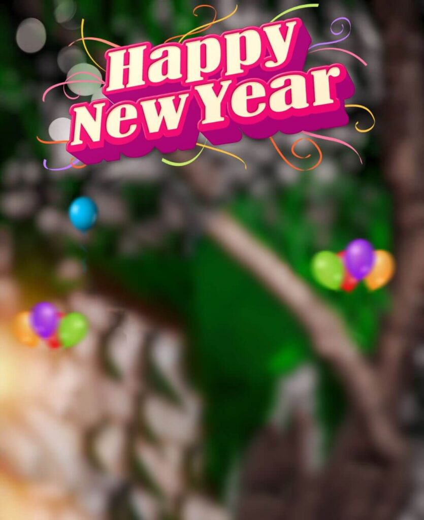 2024 Happy New Year HD Background For CB Editing