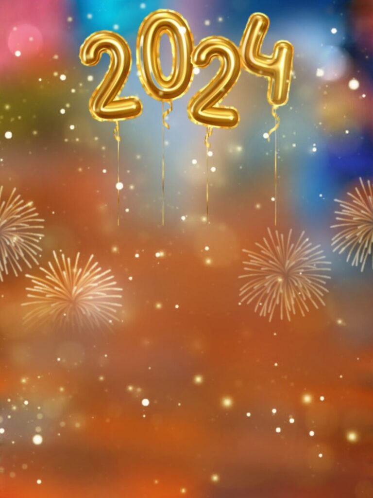 2024 Happy New Year Photo Editing Background cb