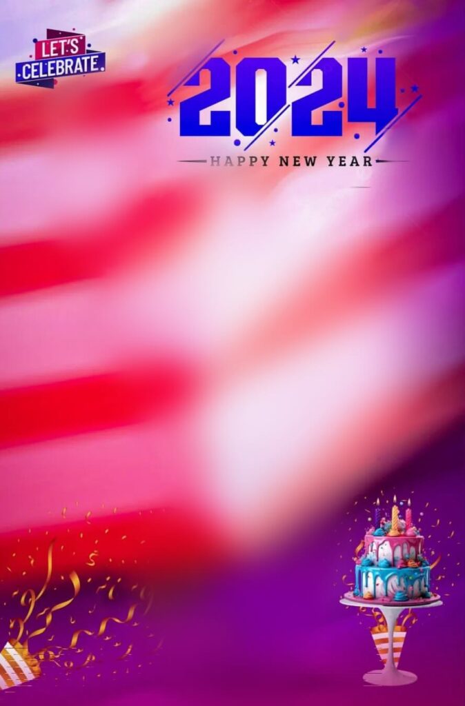 Blur Background For Happy New Year 2024 editing