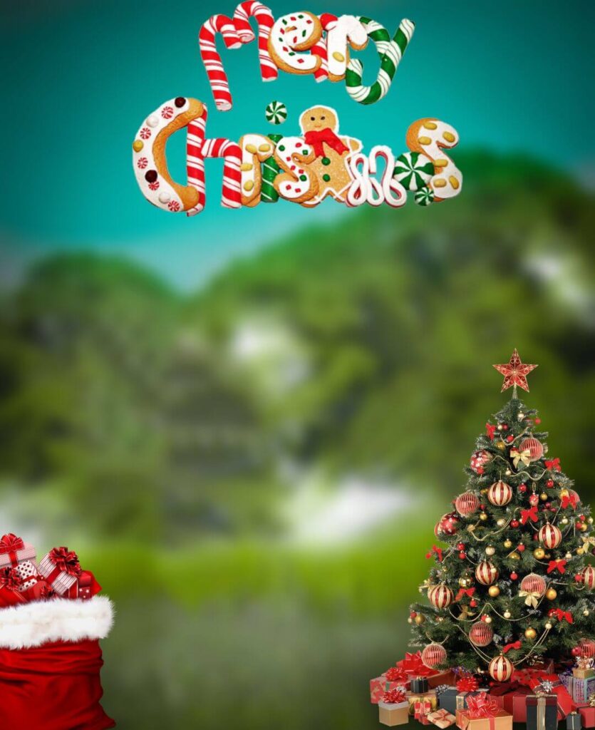 Happy Merry Christmas Background For Editing