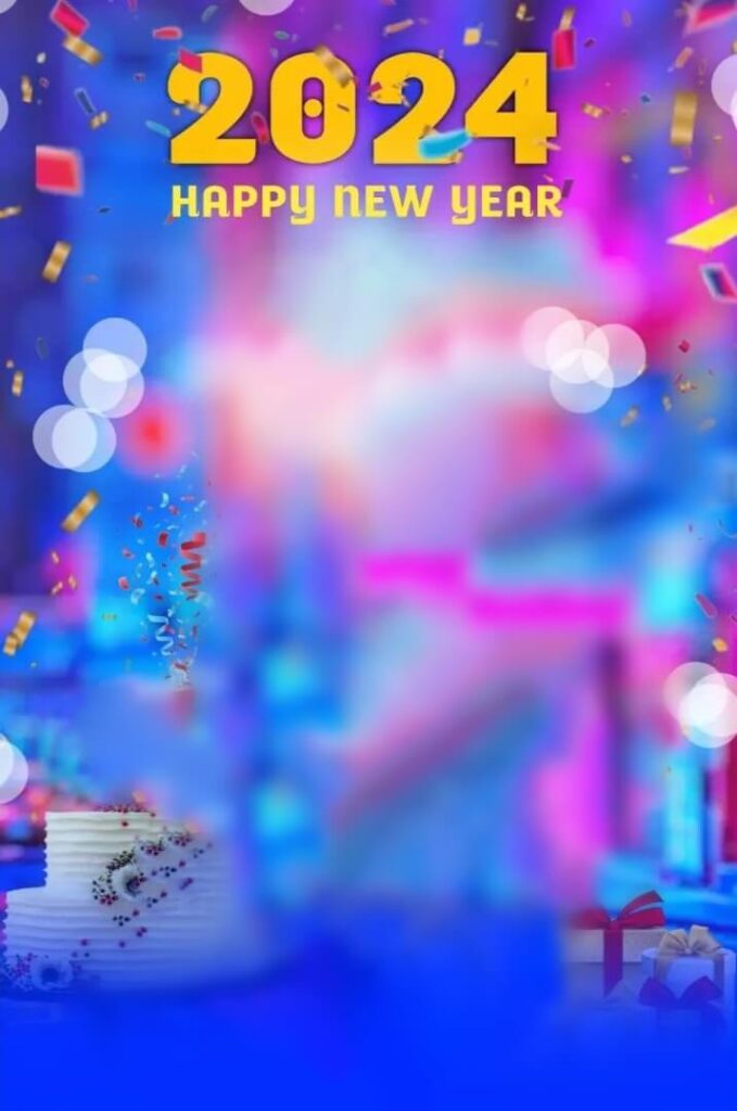 Happy New Year 2024 Background For Blur