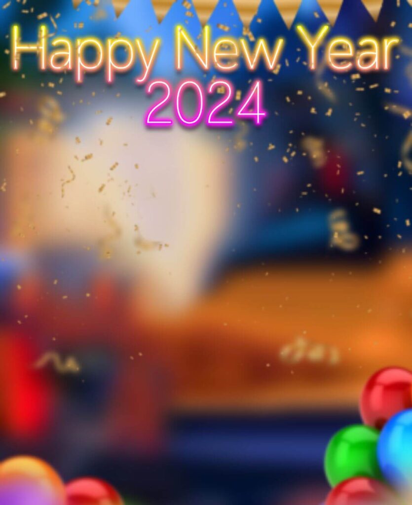 Happy New Year 2024 Background For Editing Images Hd