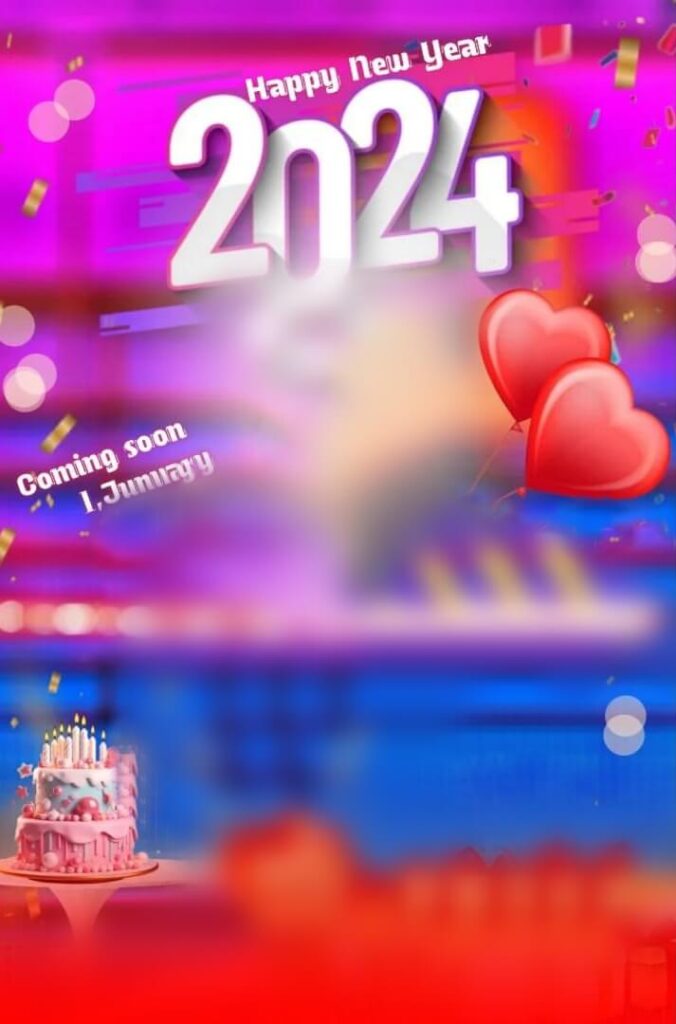 Happy New Year 2024 Background cb photo hd