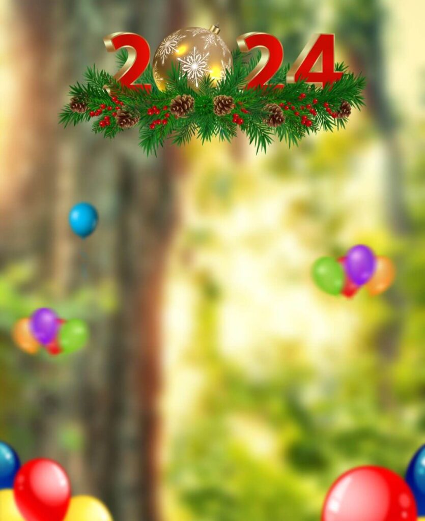 Happy New Year 2024 CB Photo Editing Background