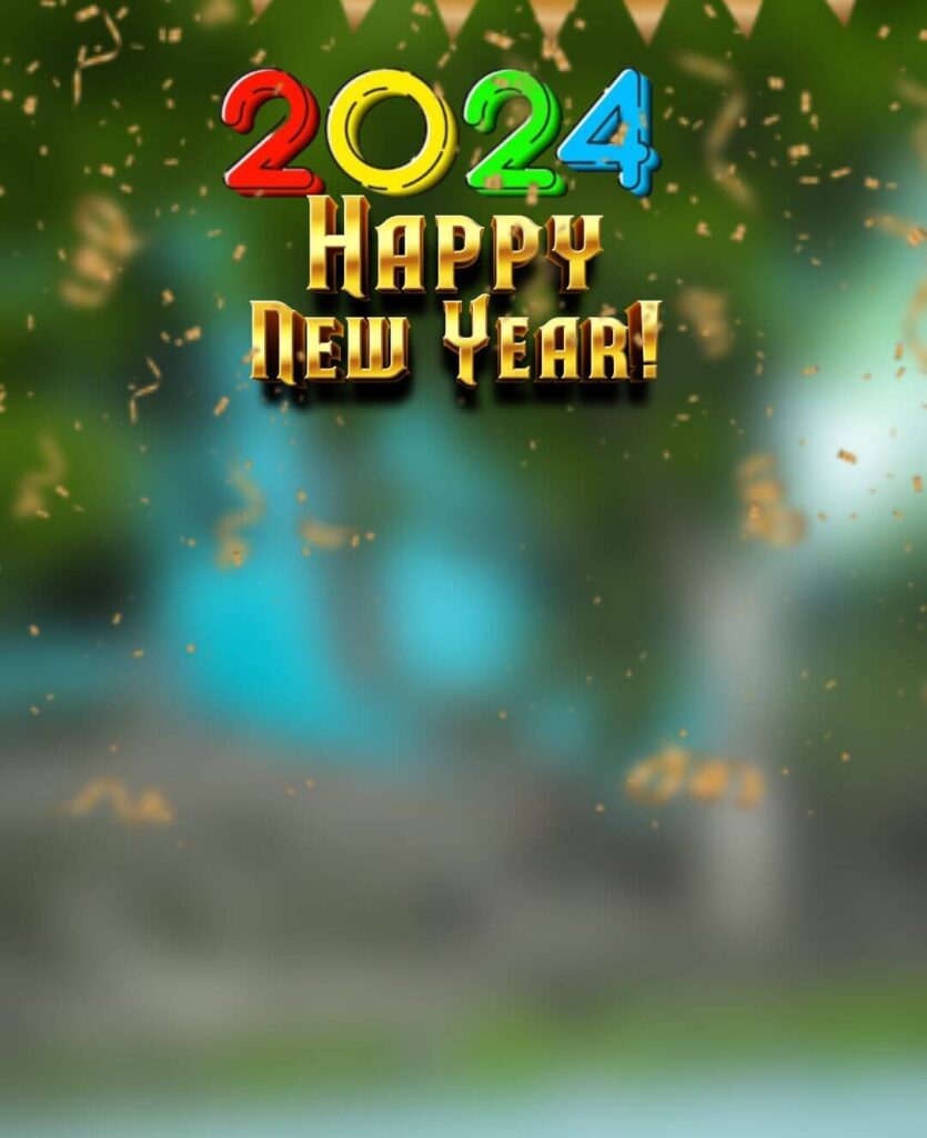 Happy New Year 2024 CB blur Background For Editing