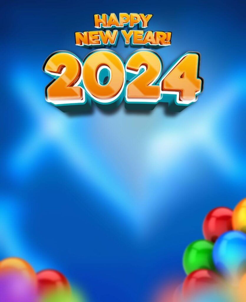 Happy New Year 2024 Hd Background For Editing