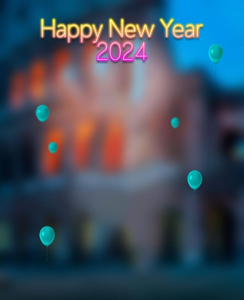 Happy New Year 2024 Photo Editing CB Background