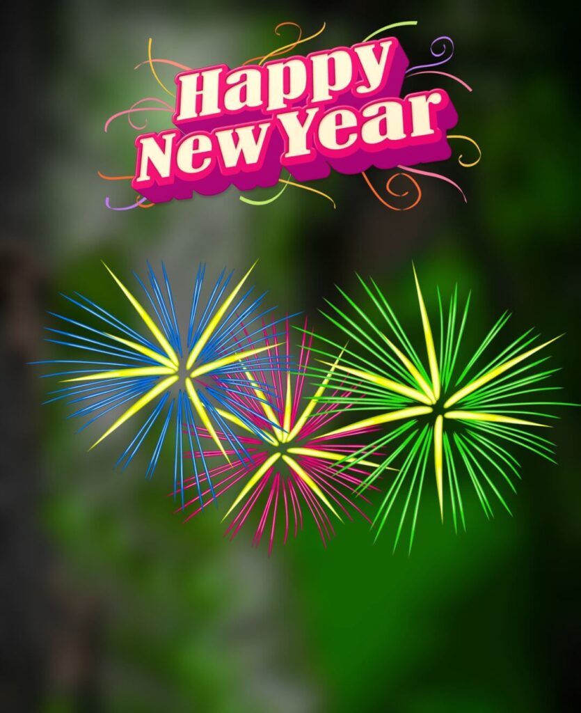 Happy New Year 2024 Photoshop Background Hd