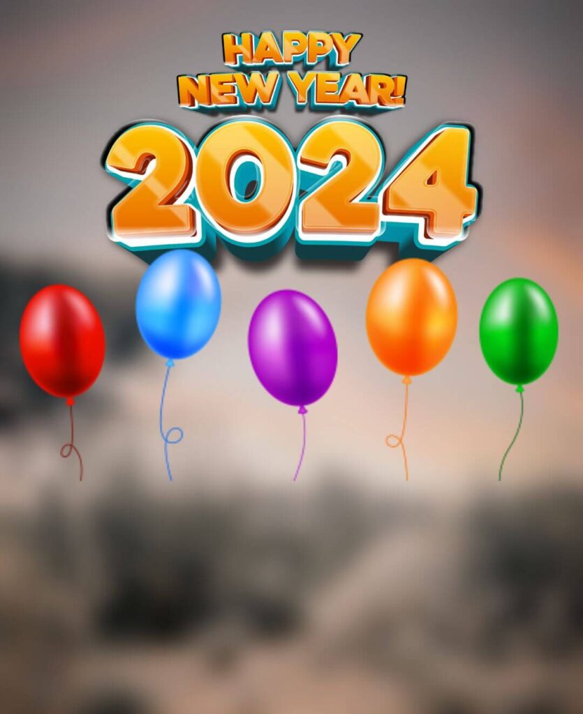 Happy New Year Photoshop Editing Background