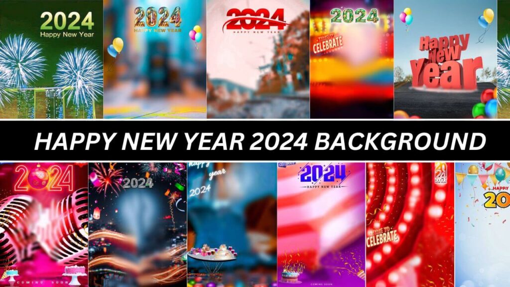 Happy New Year editing background 2024