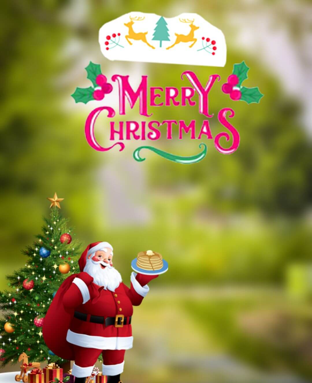 Merry Christmas Santa Claus Christmas Editing Background