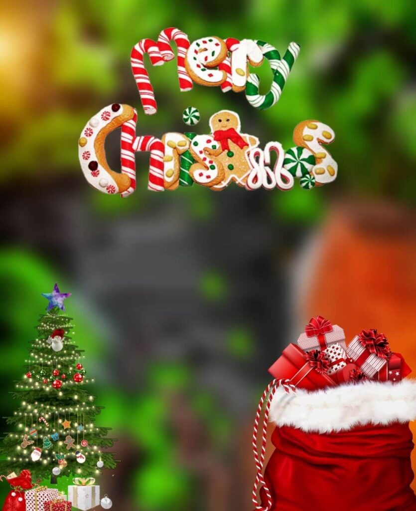 Merry christmas editing background free