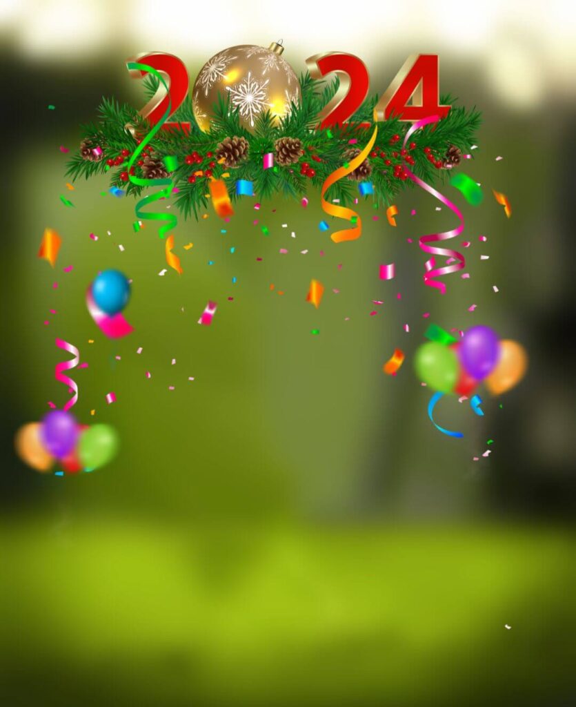 New Year 2024 Background For CB Photo Editing